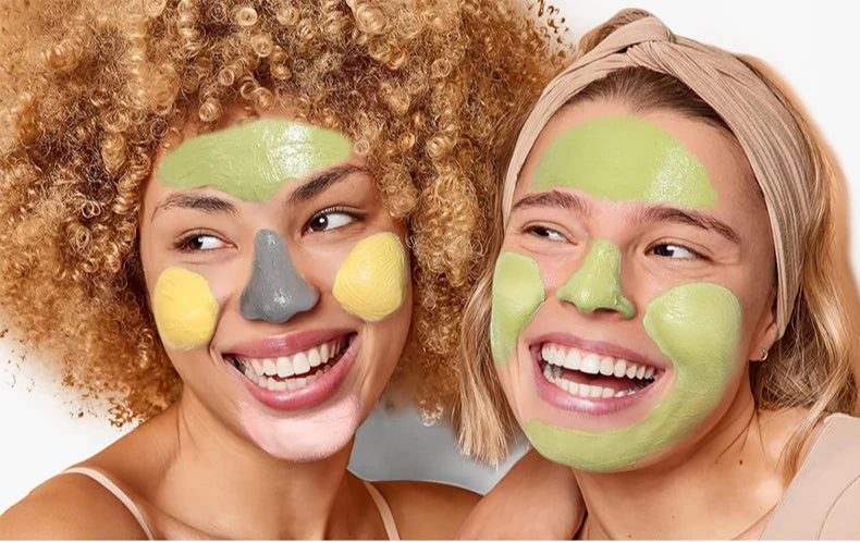 AFCare™ Natural Clay Mask Set – Deep Cleansing & Pore Refining Facial Skincare (4 x 80g)