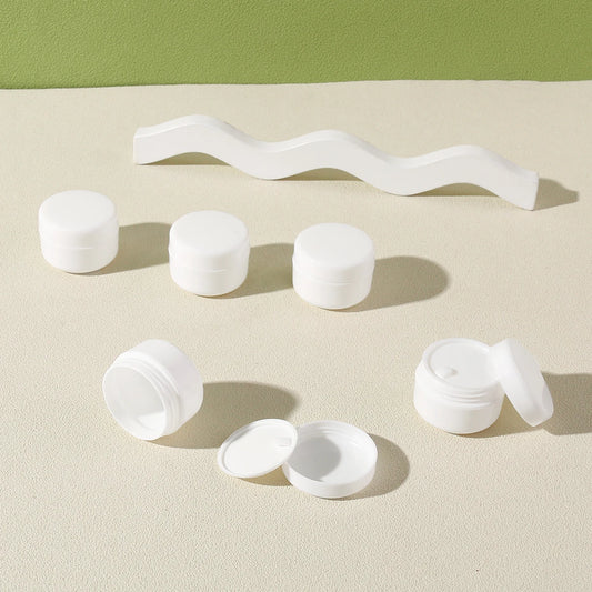 10PCS Mini Cosmetic Jars – 10g Refillable Containers for Lip Scrub, Balm, Cream & Travel Beauty Storage