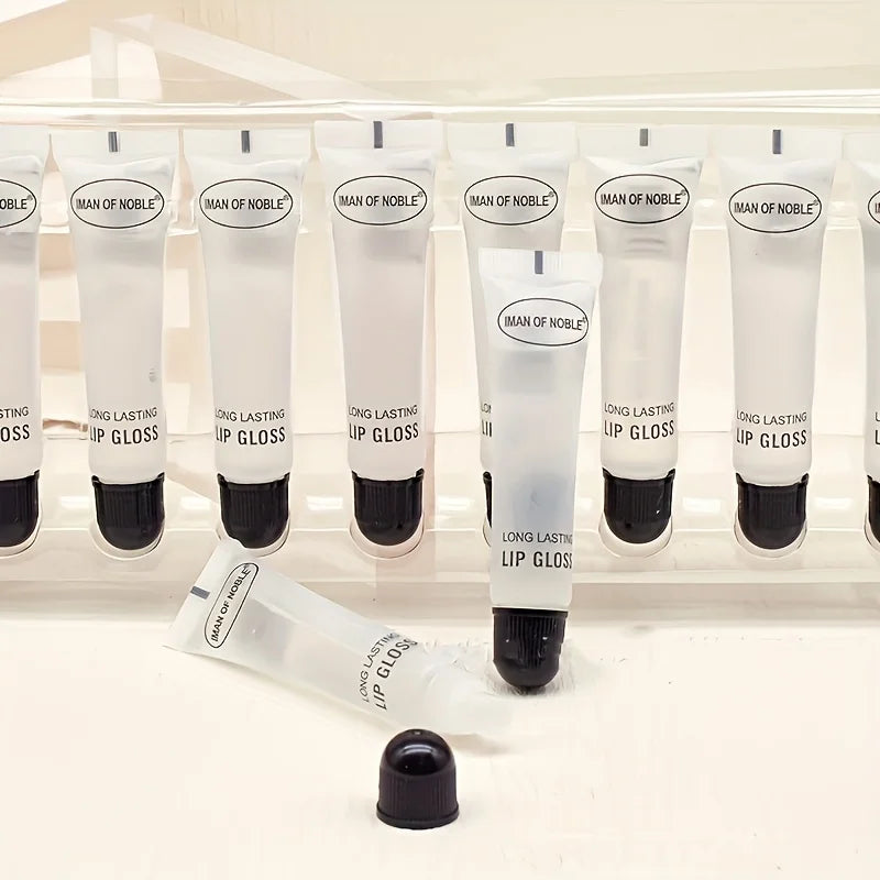 6-Piece Clear Lip Gloss Set – Non-Sticky, Moisturizing Shine for All Skin Types