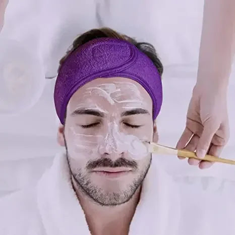 3PCS Adjustable SPA Facial Headbands – Soft Toweling Hair Bands for Face Washing & Makeup