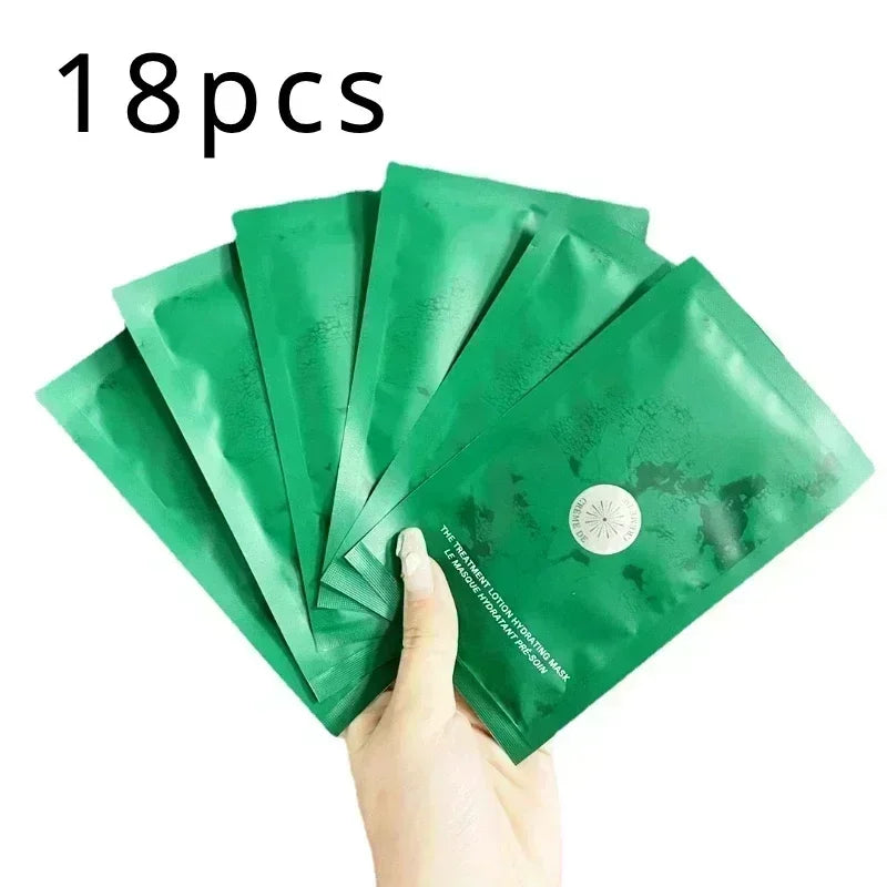 Green Tea Infused Moisturizing Face Masks – 6/18 Sheet Pack | Skin Soothing & Hydration Treatment