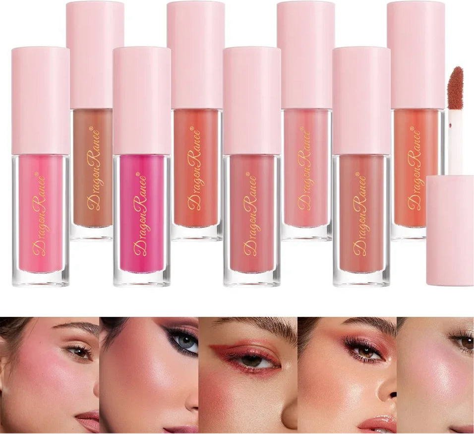 Mini Matte Liquid Blush (1/3pcs) – Long-Lasting Natural Cheek Tint | Dragon Ranee