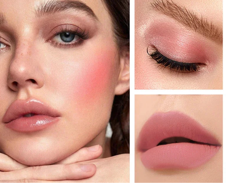 Mini Matte Liquid Blush (1/3pcs) – Long-Lasting Natural Cheek Tint | Dragon Ranee