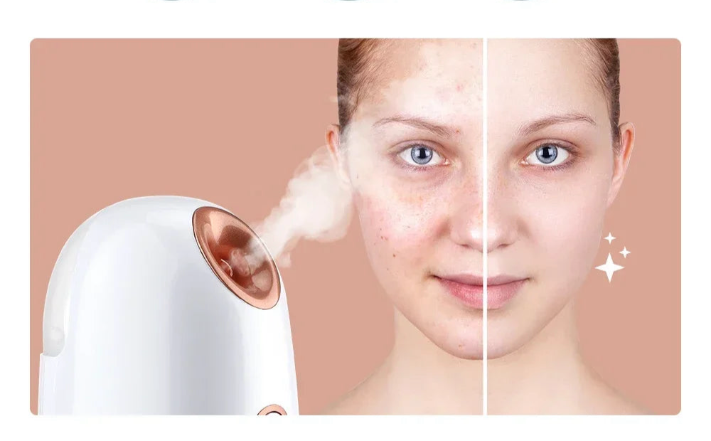 Hot & Cold Nano Mist Face Steamer – SPA Facial Humidifier & Nebulizer for Deep Hydration and Pore Cleansing
