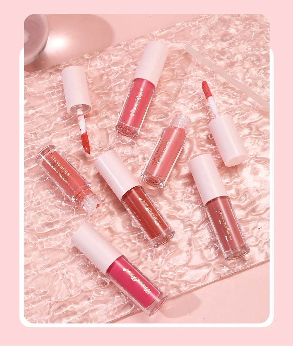 Mini Matte Liquid Blush (1/3pcs) – Long-Lasting Natural Cheek Tint | Dragon Ranee