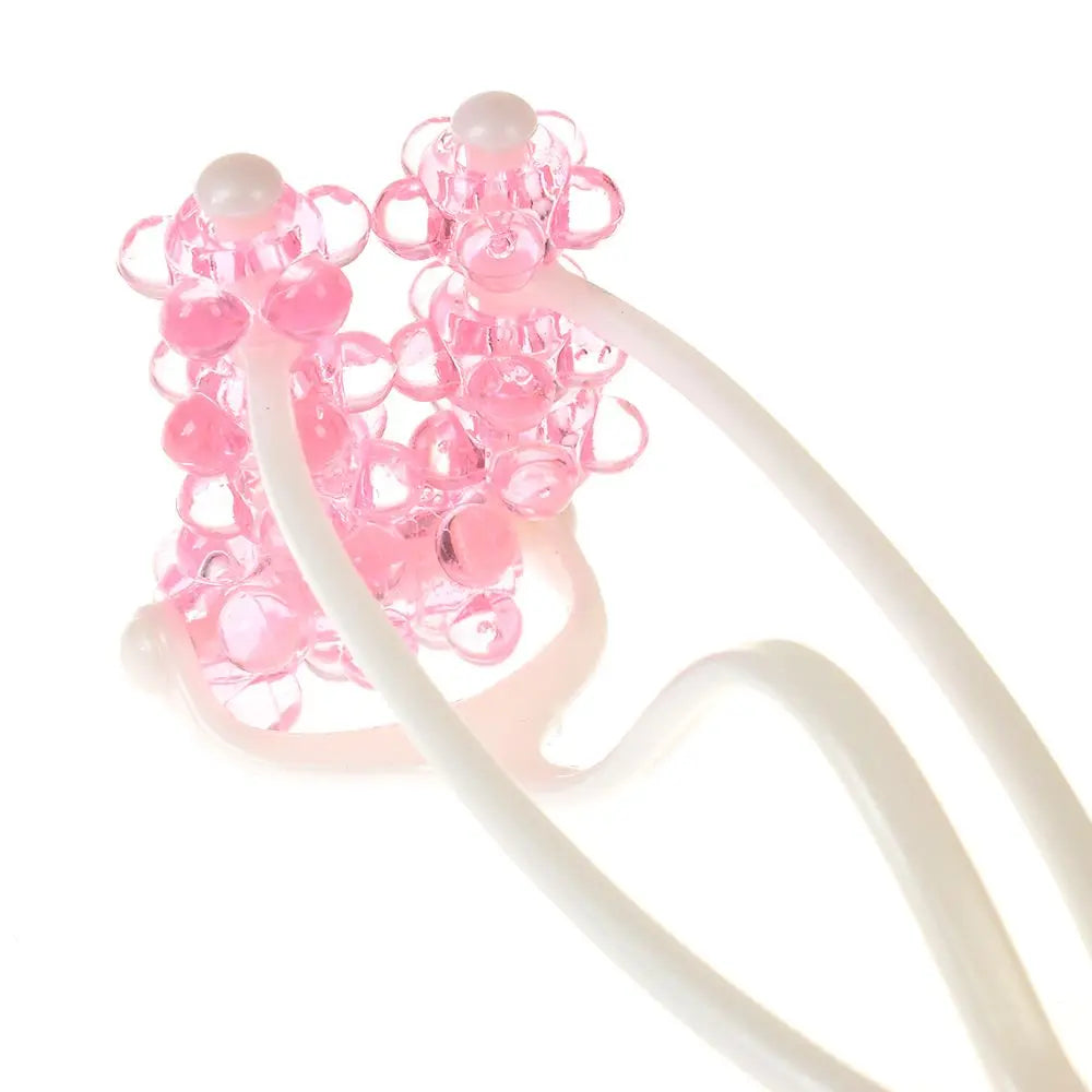 2-in-1 Flower Shape Face Massage Roller – Facial Slimming & Lifting Tool
