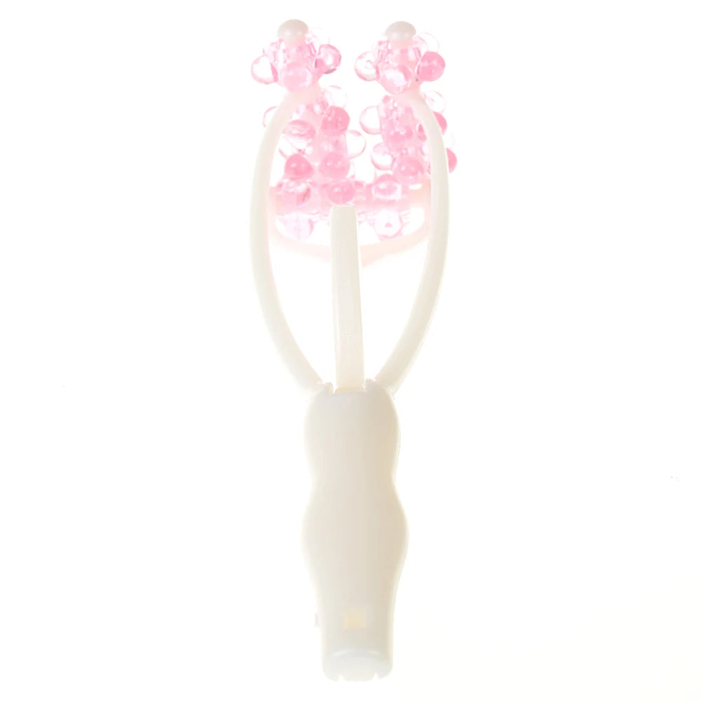 2-in-1 Flower Shape Face Massage Roller – Facial Slimming & Lifting Tool