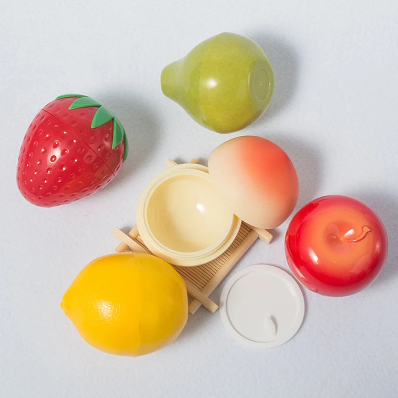 30ml Fruit-Shaped Refillable Cream Jar – Adorable Storage for Lip Scrub, Face Cream & Travel Beauty Essentials