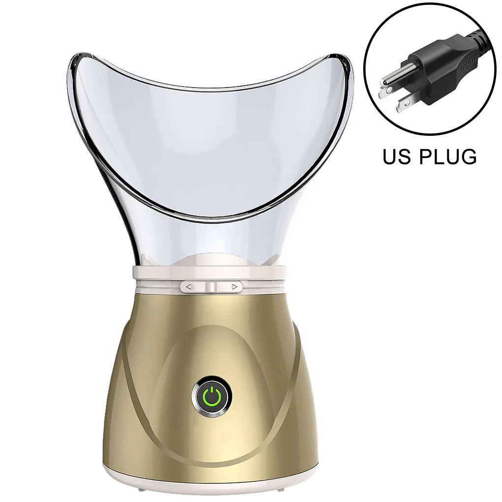 Mini Facial Steamer – Deep Cleansing Hot Mist Sprayer for Glowing Skin & Relaxation | Spa-Quality at Home
