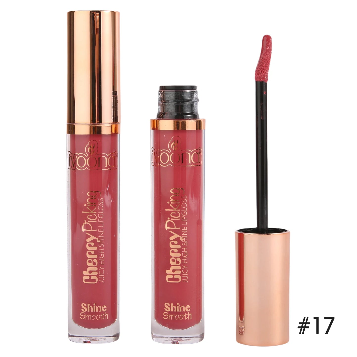 IVOONA High Shine Vegan Lip Gloss – 18 Glossy Shades | Plumping, Glitter Finish, Private Label Ready