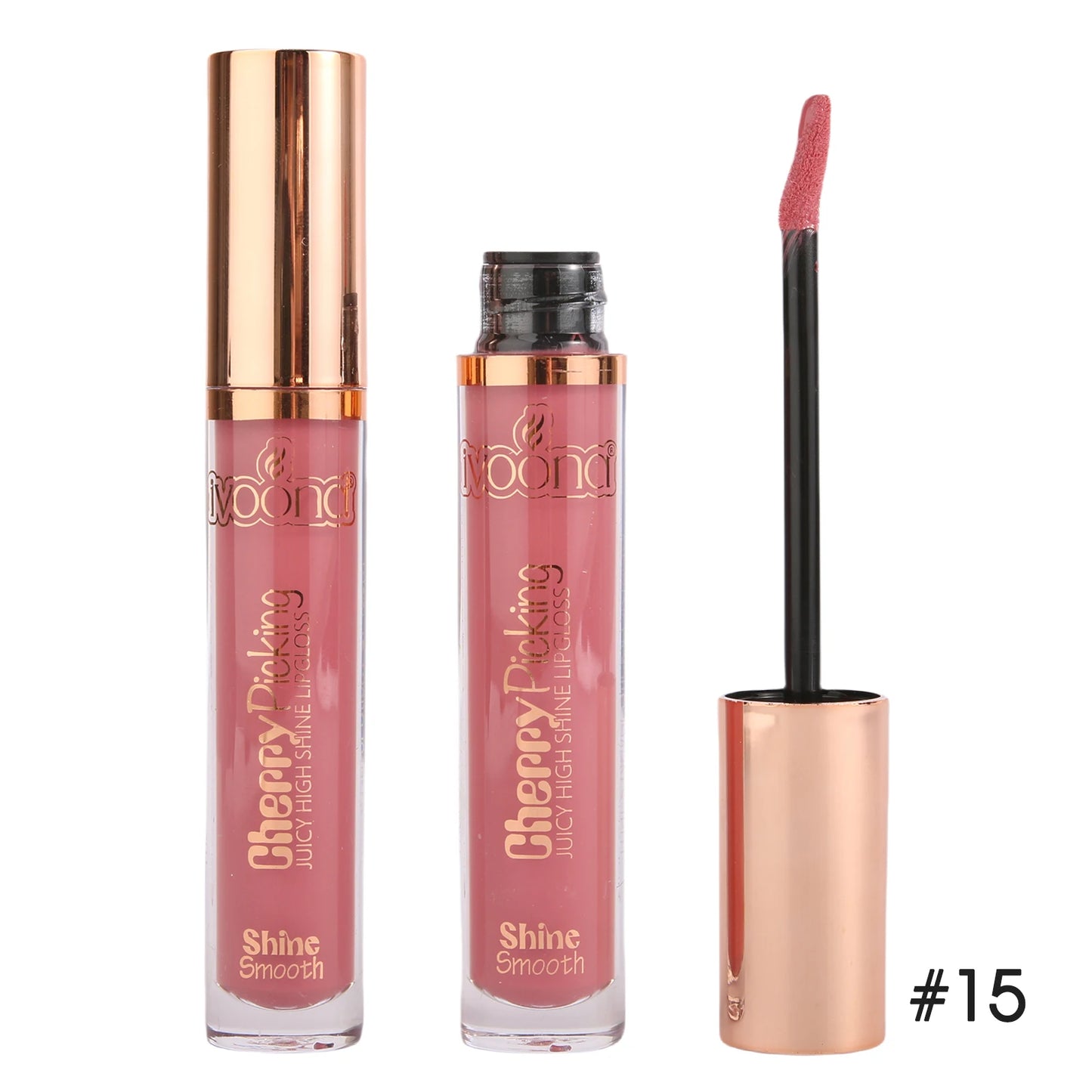 IVOONA High Shine Vegan Lip Gloss – 18 Glossy Shades | Plumping, Glitter Finish, Private Label Ready