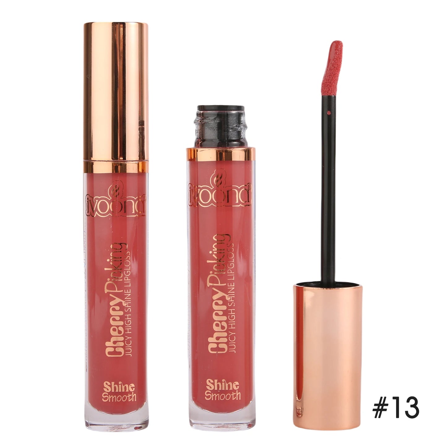 IVOONA High Shine Vegan Lip Gloss – 18 Glossy Shades | Plumping, Glitter Finish, Private Label Ready