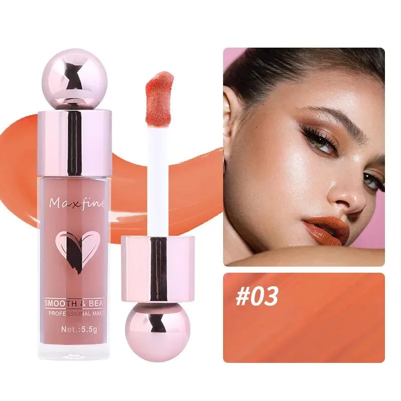 MAXFINE Liquid Blush – Lightweight, Long-Lasting & Smudge-Proof | High-Pigment Cheek Tint for a Smooth Radiant Glow