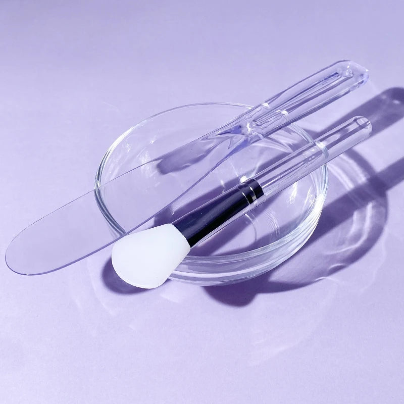 DIY Face Mask Mixing Kit – 6-in-1 Bowl, Spatula, Spoon & Brush Set for Deep Cleansing & Home Spa