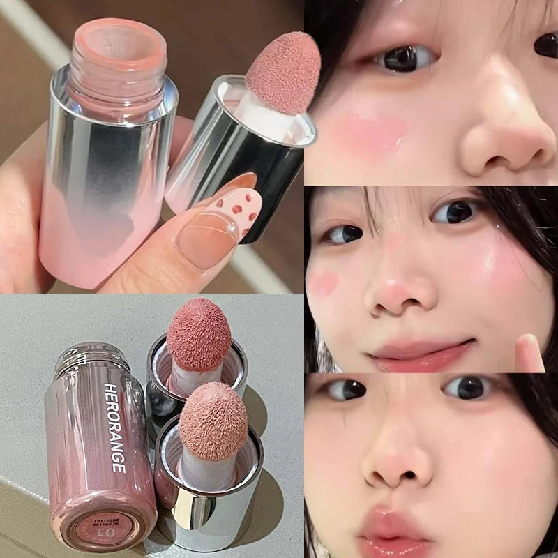 VelvaBloom™ Plush Liquid Blush – Soft Matte Finish with Built-In Cushion Applicator (5 Shades)