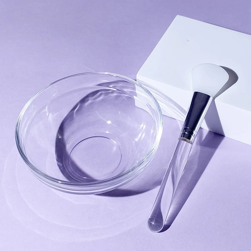 DIY Face Mask Mixing Kit – 6-in-1 Bowl, Spatula, Spoon & Brush Set for Deep Cleansing & Home Spa