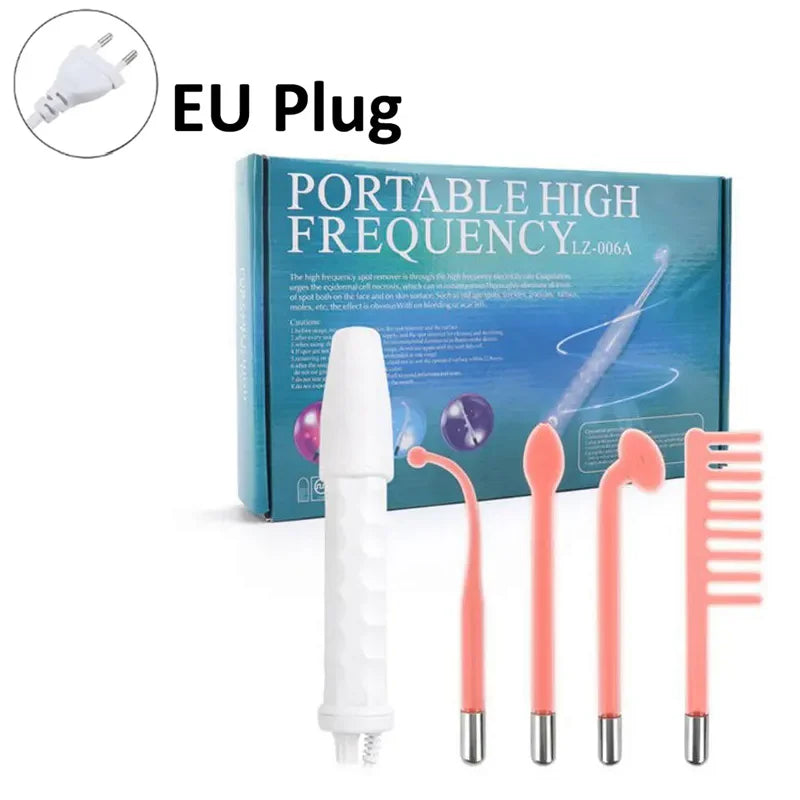 4-in-1 High Frequency Facial Wand – Acne, Wrinkles & Hair Follicle Treatment