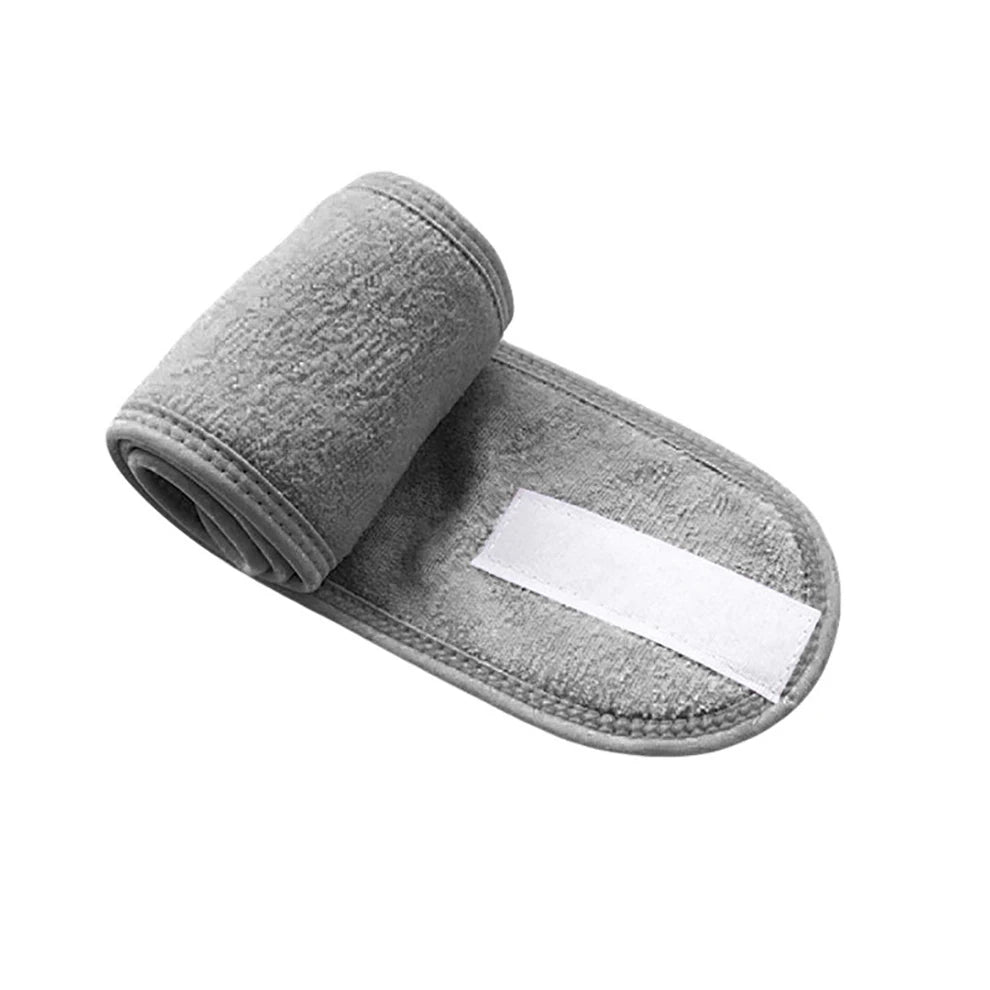 Adjustable Spa Headband – Soft, Stretchy & Wide Hair Wrap for Skincare, Yoga, Shower & Makeup