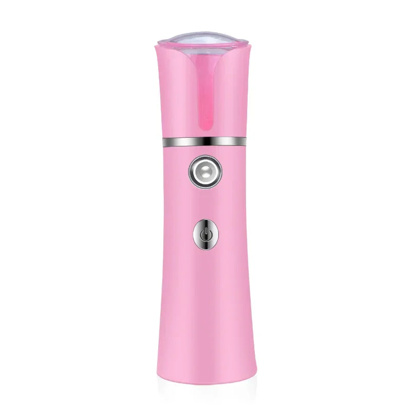 Mini Nano Facial Steamer – USB Rechargeable Mist Spray for Deep Hydration & Glow