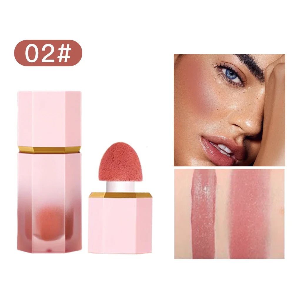 MacroupTa™ Liquid Blush & Lip Gloss 2-in-1 – Nourishing Cream Blusher Gel | Long-Lasting Multi-Purpose Tint