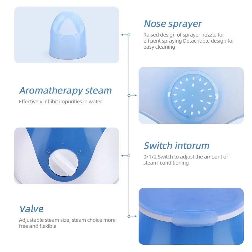 Facial Steamer with Hot Mist – Deep Pore Cleansing & Hydration Spa Device for Home Use