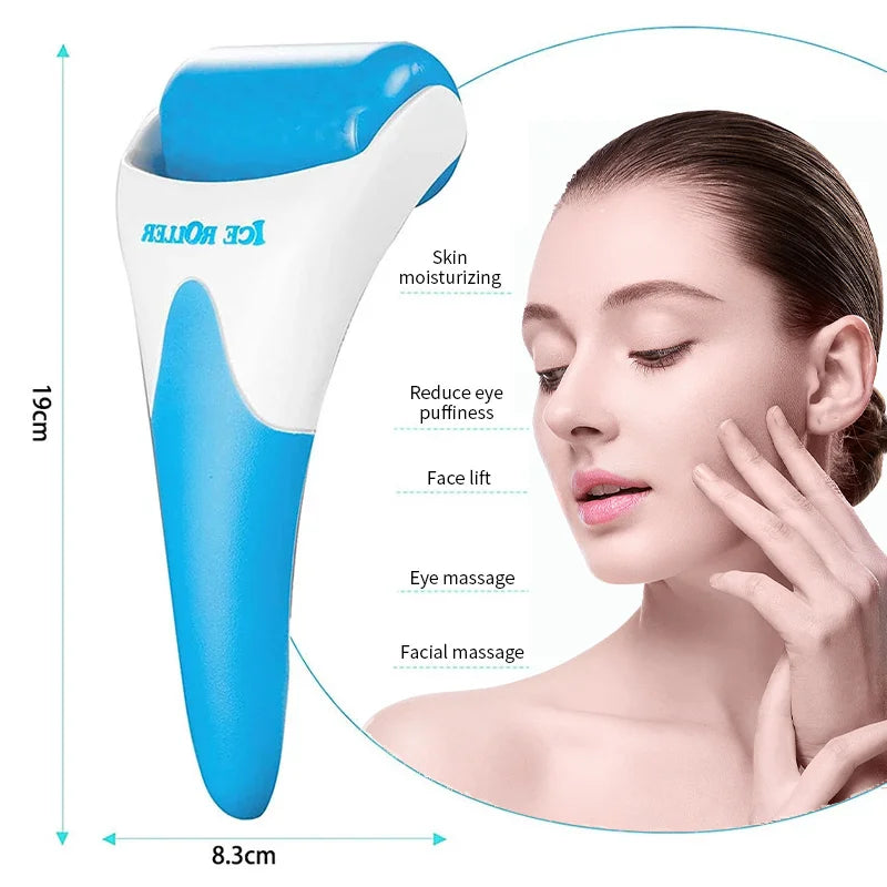 Ice Face Roller Massager – Puffiness Relief, Pore Tightening & Skin Cooling Tool