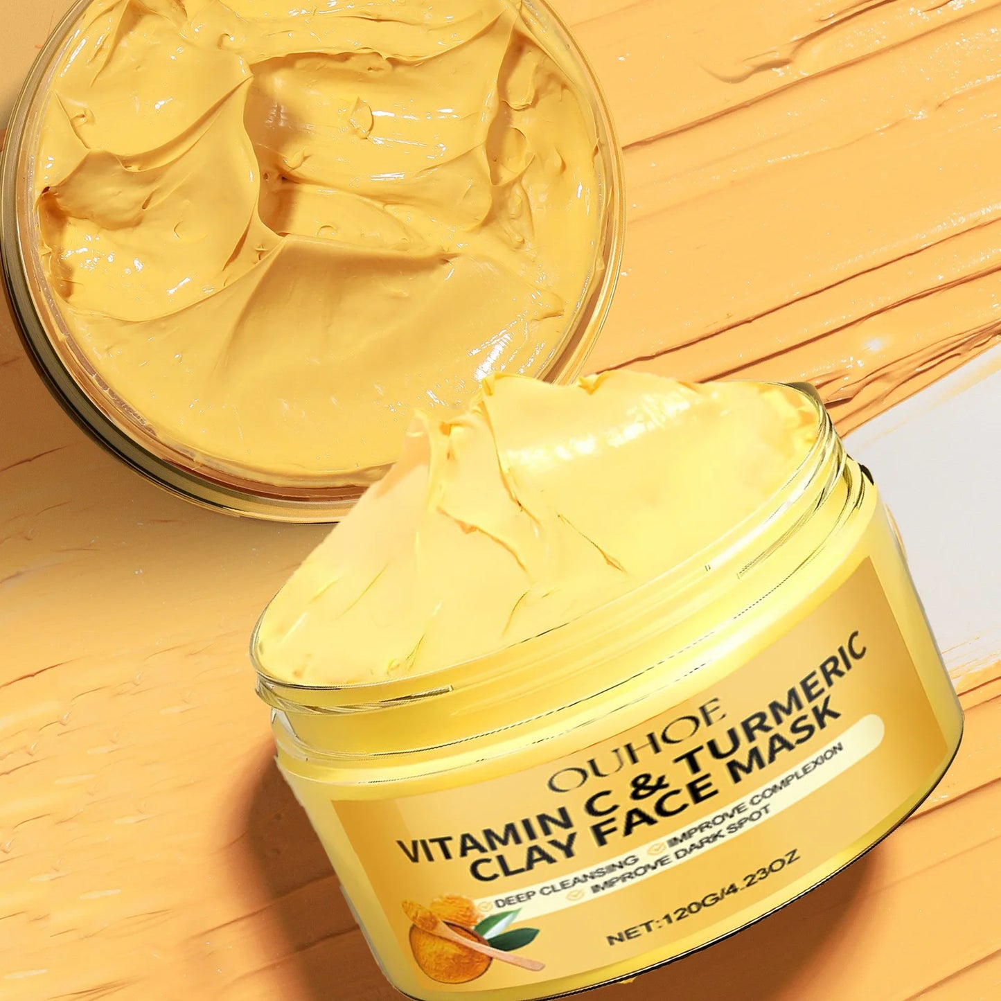 Vitamin C & Turmeric Exfoliating Face Mask – Brightening, Deep Cleansing & Pore Refining