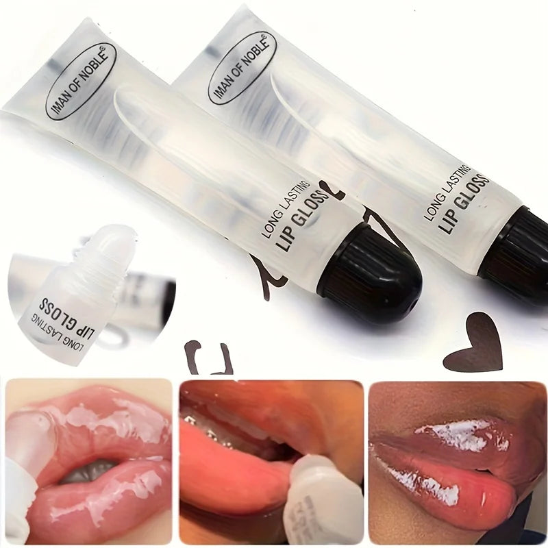 6-Piece Clear Lip Gloss Set – Non-Sticky, Moisturizing Shine for All Skin Types