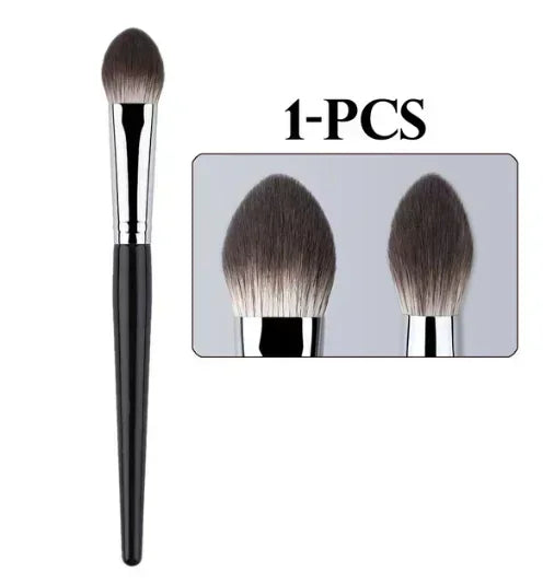 3-Piece Precision Blusher Brush Set – Soft & Fluffy Makeup Brushes for Liquid, Cream & Powder