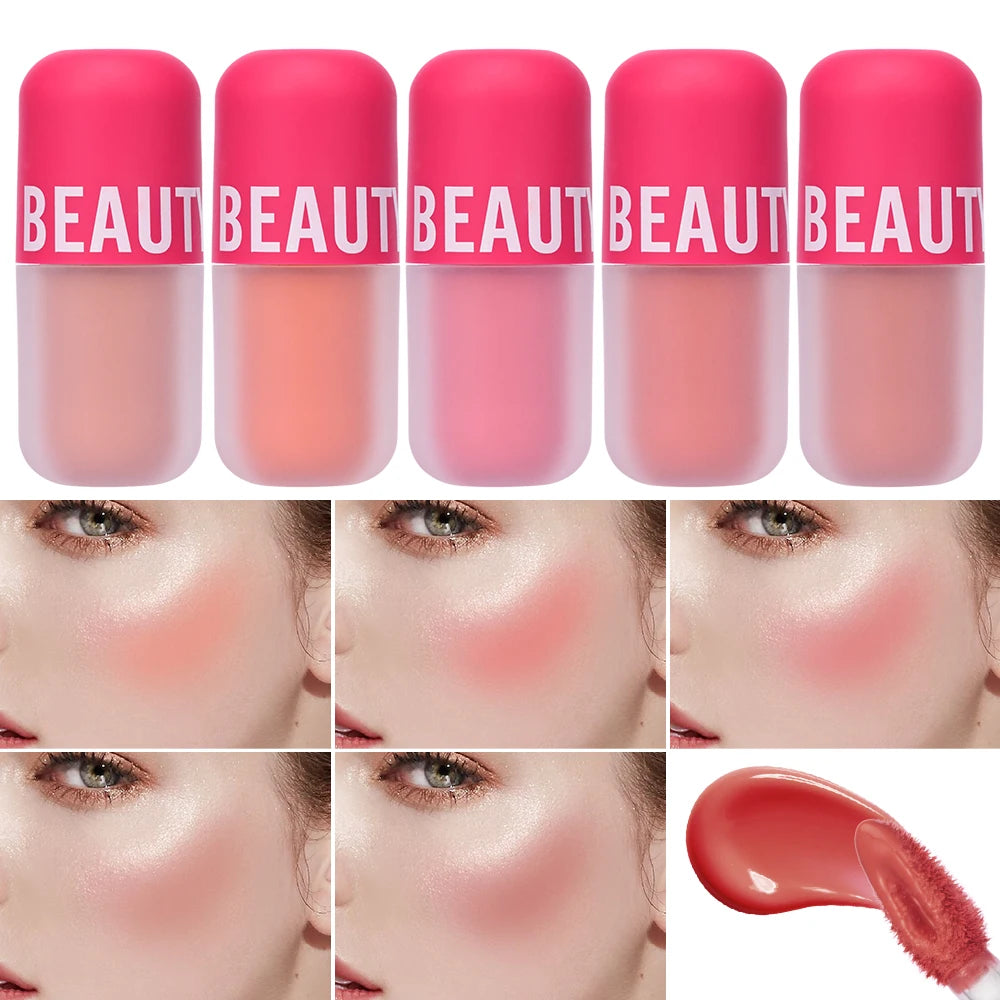 Beauty Glazed Velvet Liquid Blush – 5 Shades | Waterproof, Long-Lasting & Matte Finish