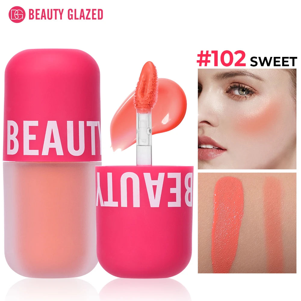 Beauty Glazed Velvet Liquid Blush – 5 Shades | Waterproof, Long-Lasting & Matte Finish