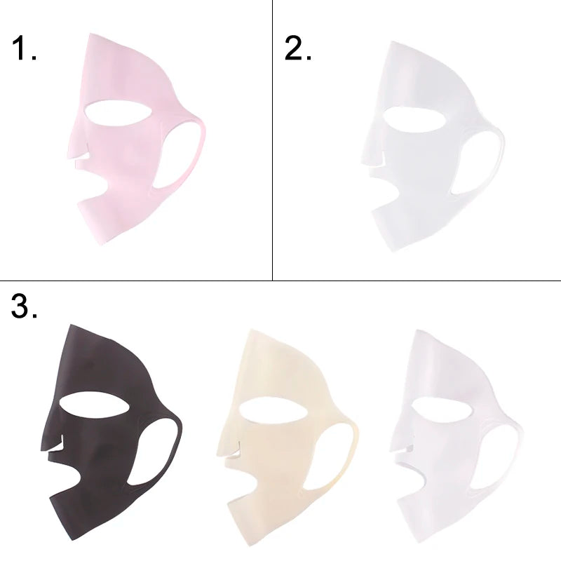Reusable Silicone Sheet Mask Cover – Anti-Evaporation Face Wrap for Deep Hydration