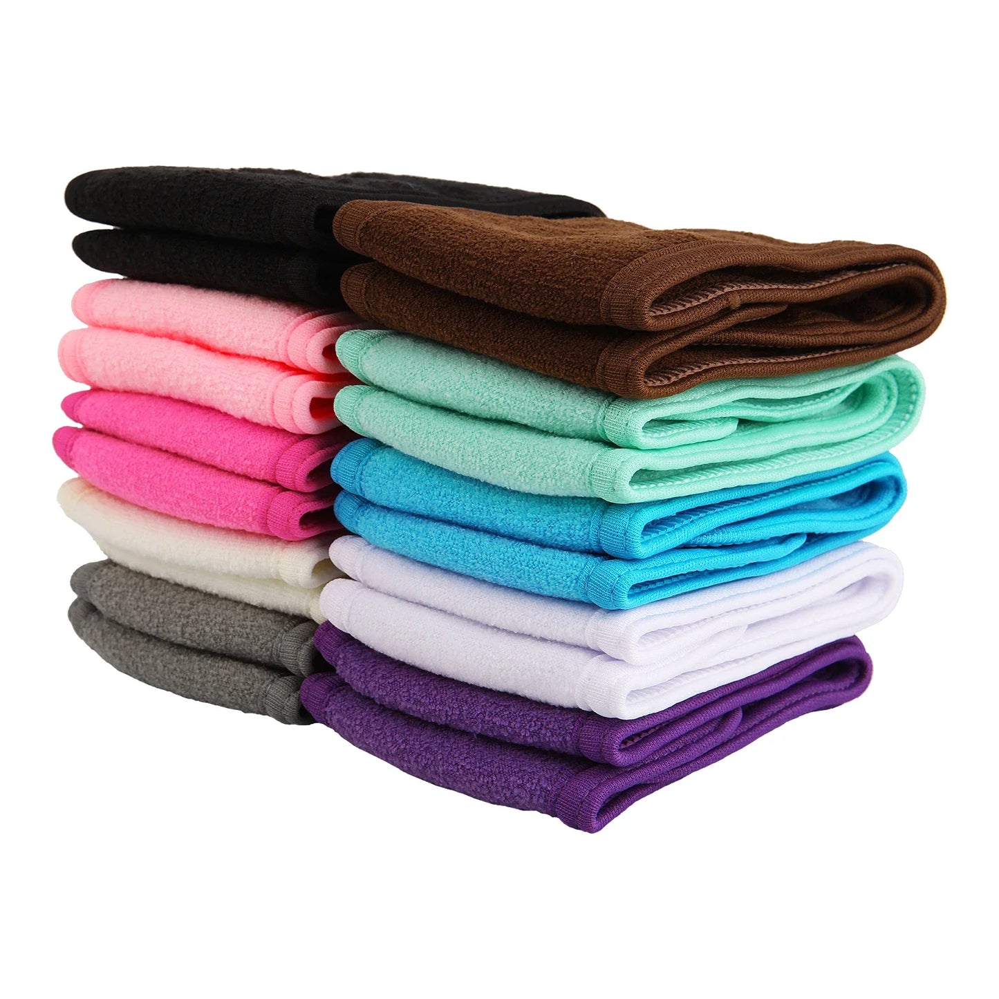 3PCS Adjustable Spa Headbands – Soft, Non-Slip Toweling Hair Wraps for Facial & Makeup