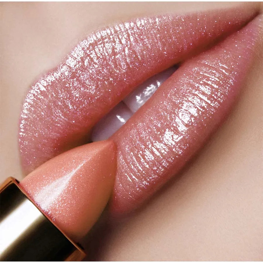 Metallic Glitter Lipstick – Long-Lasting, Waterproof, Shiny Lip Glaze with Moisturizing Finish | Shade #118