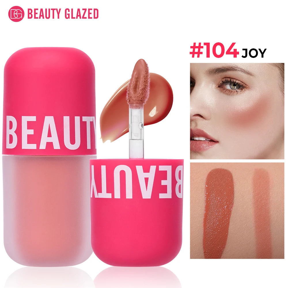 Beauty Glazed Velvet Liquid Blush – 5 Shades | Waterproof, Long-Lasting & Matte Finish