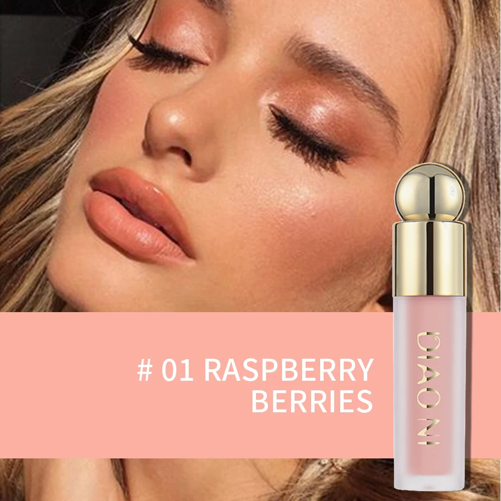 LushVelvet™ Soft Matte Liquid Blush – Lightweight & Long-Lasting Cream Formula (5 Shades)