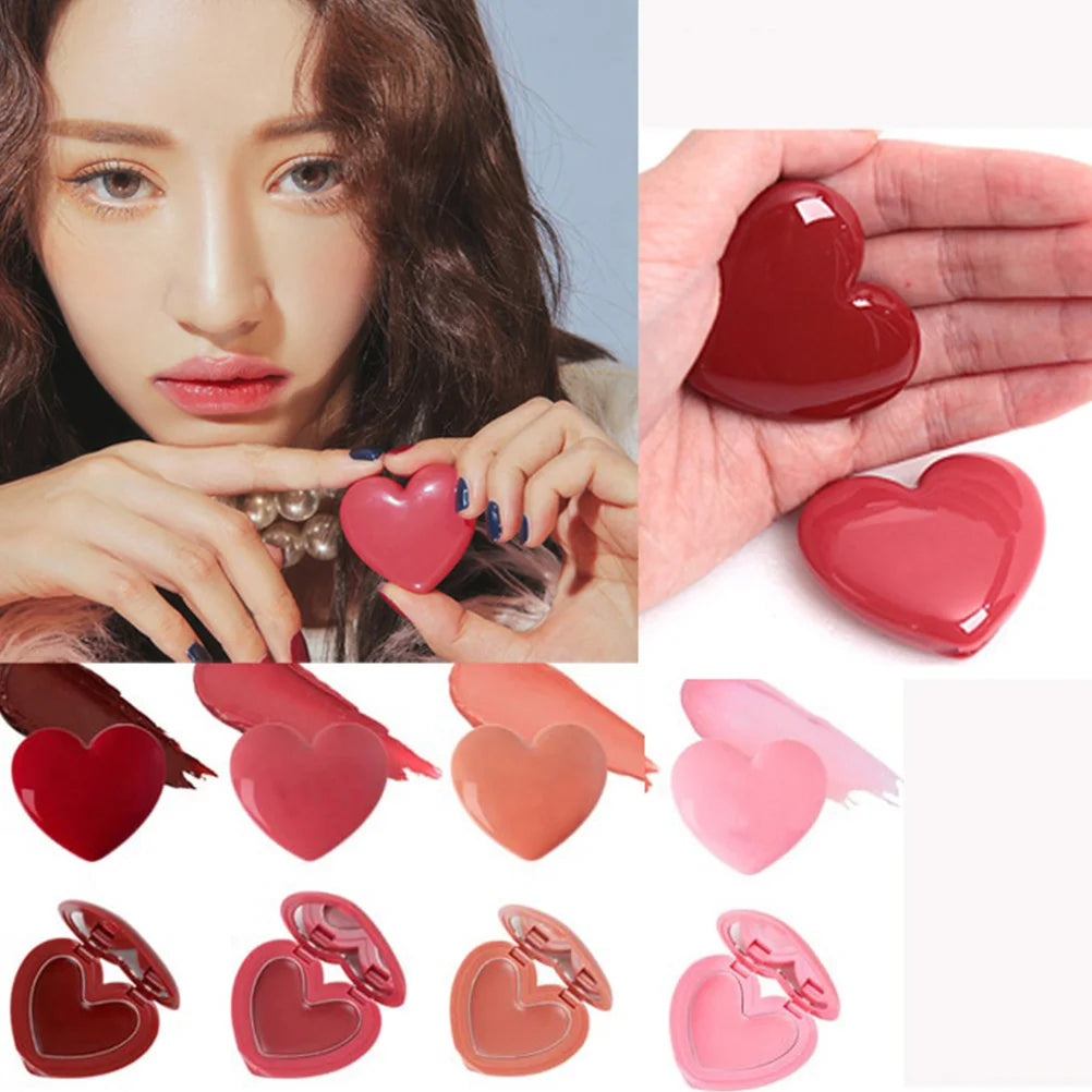 4-Pack Heart-Shaped Refillable Lip Balm & Cream Containers – Travel-Friendly Cosmetic Storage