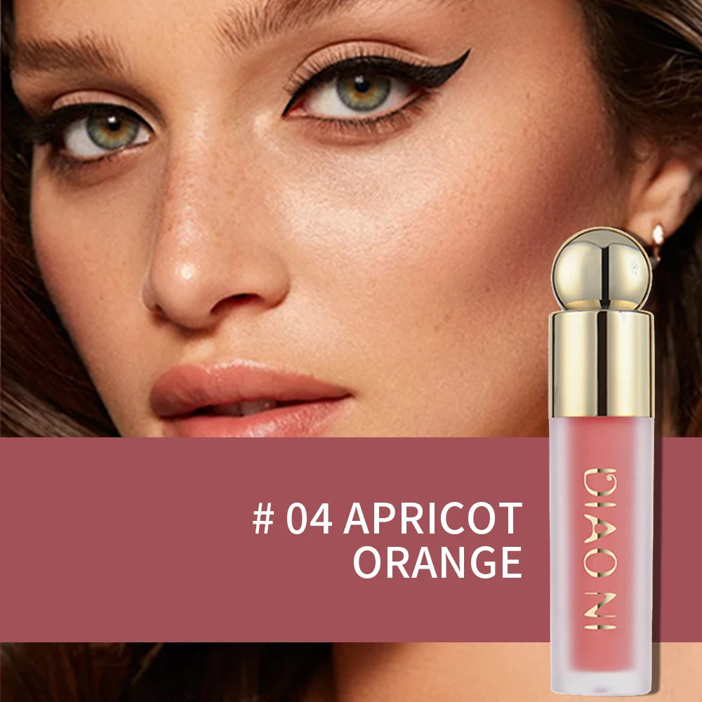 LushVelvet™ Soft Matte Liquid Blush – Lightweight & Long-Lasting Cream Formula (5 Shades)