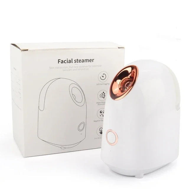 Hot & Cold Nano Mist Face Steamer – SPA Facial Humidifier & Nebulizer for Deep Hydration and Pore Cleansing