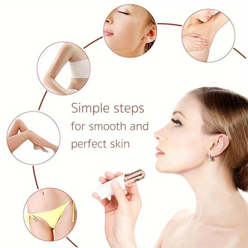 Replacement Heads for Flawless Finishing Touch Facial Hair Remover – 1/2/4 PCS Blade Refills for Smooth Skin