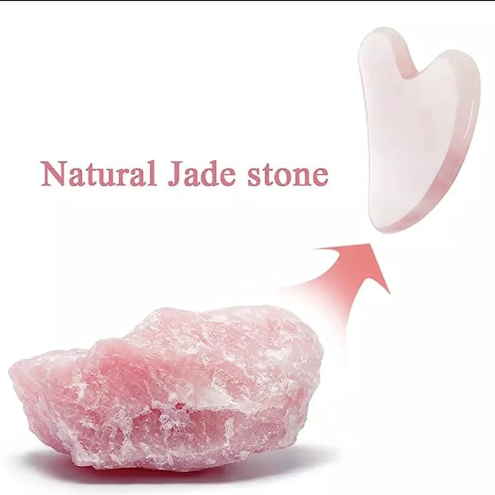 Gua Sha en Quartz Rose – Lifting Naturel du Visage
