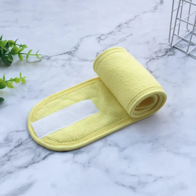 Adjustable Wide Hairband for Women – Soft Toweling Headband for Face Washing, Spa & Makeup