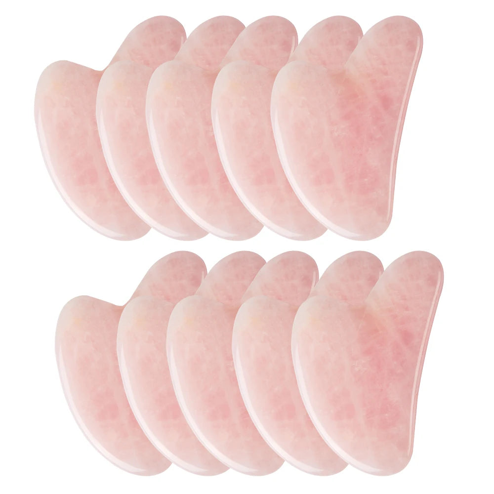 Gua Sha en Quartz Rose – Lifting Naturel du Visage