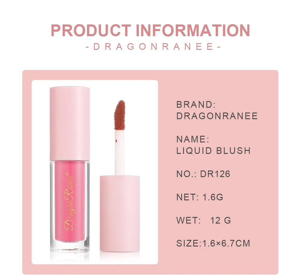 Mini Matte Liquid Blush (1/3pcs) – Long-Lasting Natural Cheek Tint | Dragon Ranee