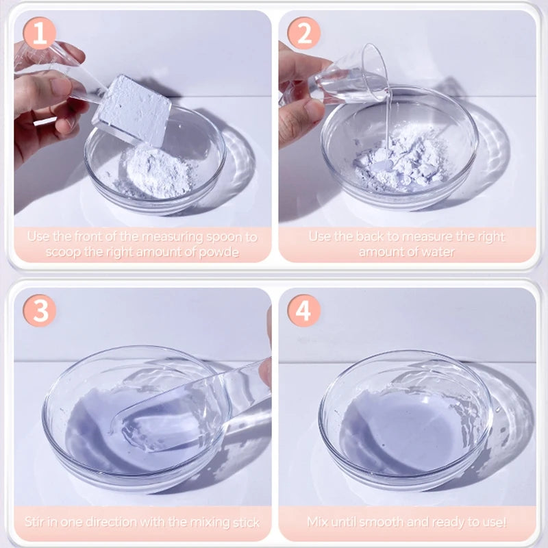DIY Face Mask Mixing Kit – 6-in-1 Bowl, Spatula, Spoon & Brush Set for Deep Cleansing & Home Spa