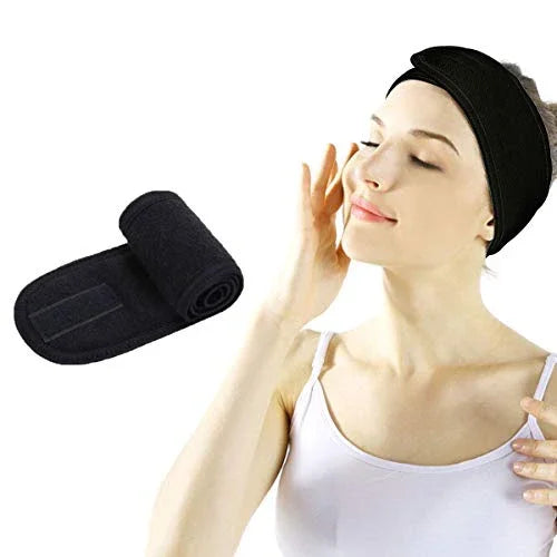 Towel Spa Headband – Non-Slip, Stretchable Face Wash Hairband for Skincare, Makeup & Workout