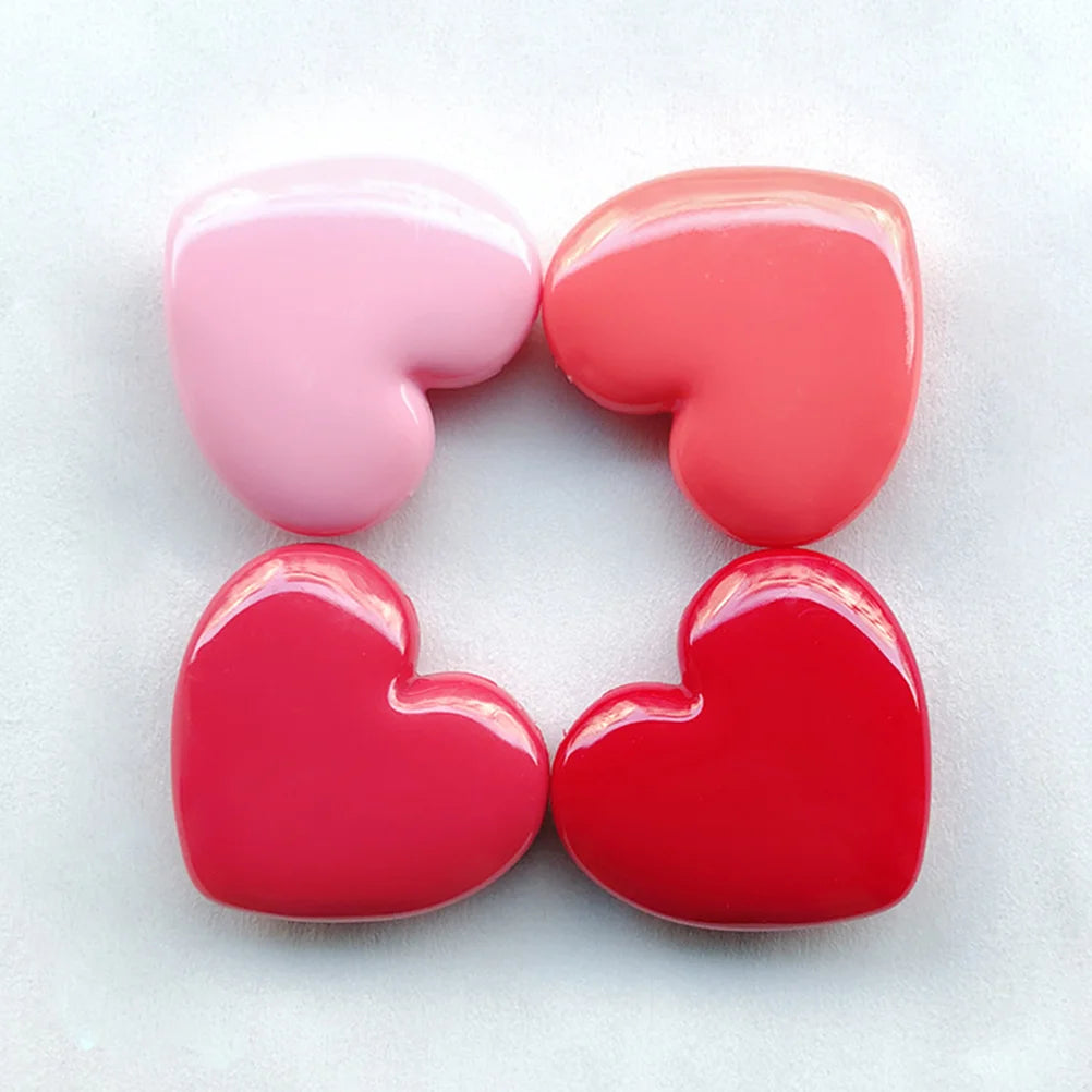 4-Pack Heart-Shaped Refillable Lip Balm & Cream Containers – Travel-Friendly Cosmetic Storage