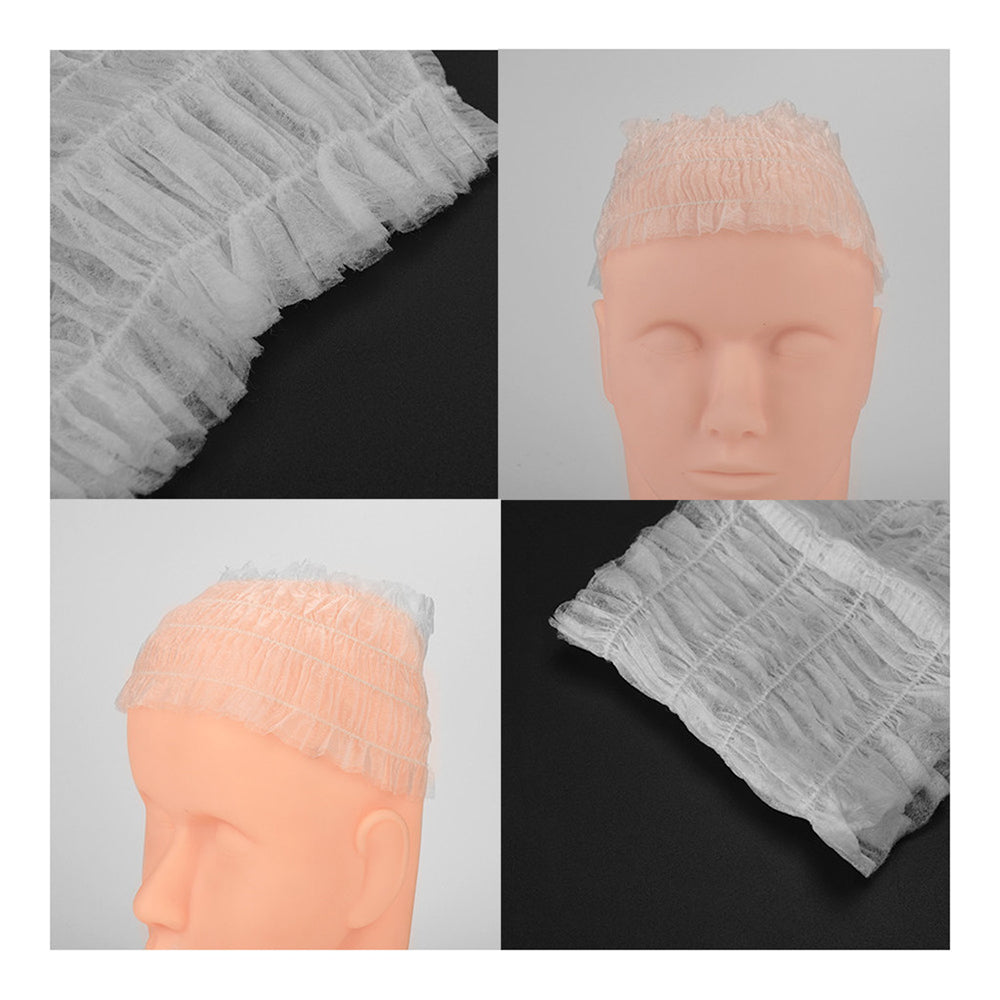 100pcs Disposable Spa Headbands – Soft Stretch Non-Woven Hair Bands for Facial, Skincare & Salon Use