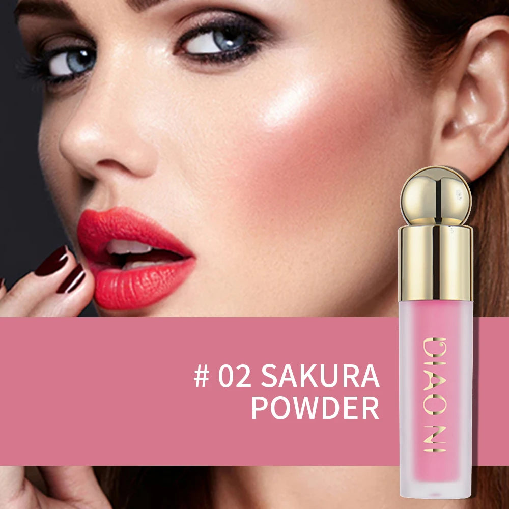 LushVelvet™ Soft Matte Liquid Blush – Lightweight & Long-Lasting Cream Formula (5 Shades)