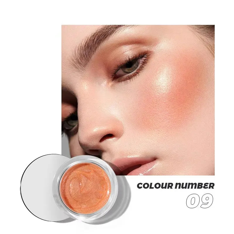 Pudaier™ GlowPop Liquid Blush – 10 Shades | Radiant Lightweight Cream Blusher for All Skin Tones